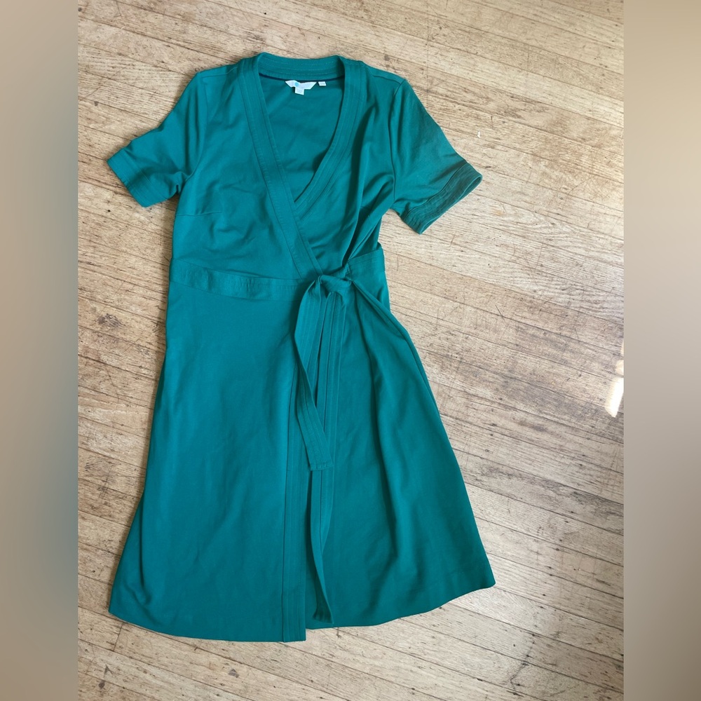 Boden Green Wrap Dress